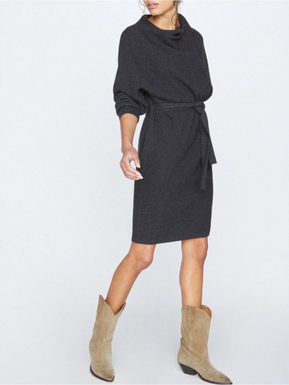 Brochu Walker Belted Sweater Dress